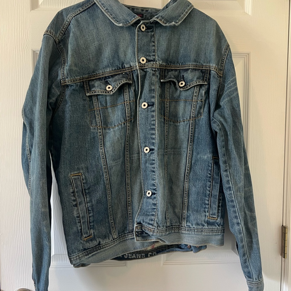 Classic Nautica Blue Denim Jacket XL